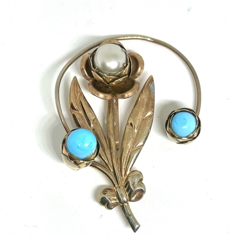 Vintage Floral Brooch